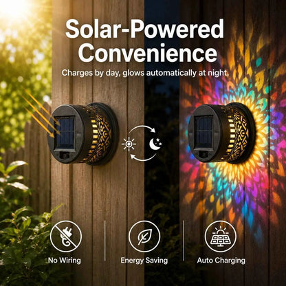 1+1 Gratis | MoonPetal™ Solar-Wanddeko mit Beleuchtung | Nur noch heute!