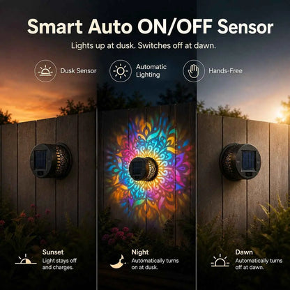 1+1 Gratis | MoonPetal™ Solar-Wanddeko mit Beleuchtung | Nur noch heute!