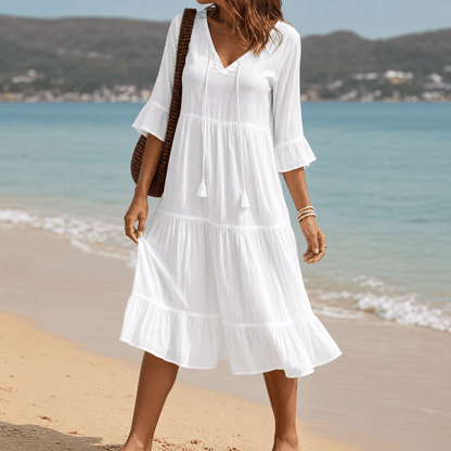 Solera™ – Breezy V-Neck Cotton Dress
