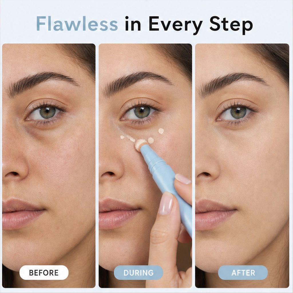 Luméa – Feuchtigkeitsspendender, faltenfreier Concealer- & Puder-Stift + 1+1 GRATIS