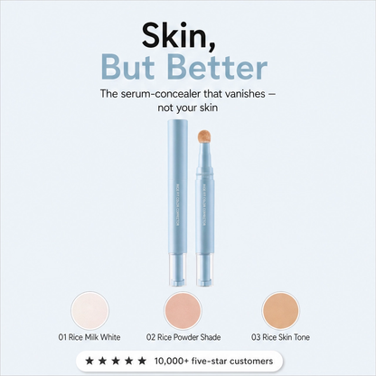 Luméa – Feuchtigkeitsspendender, faltenfreier Concealer- & Puder-Stift + 1+1 GRATIS