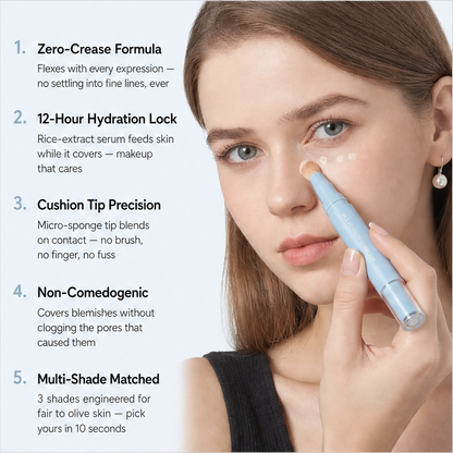 Luméa – Feuchtigkeitsspendender, faltenfreier Concealer- & Puder-Stift + 1+1 GRATIS