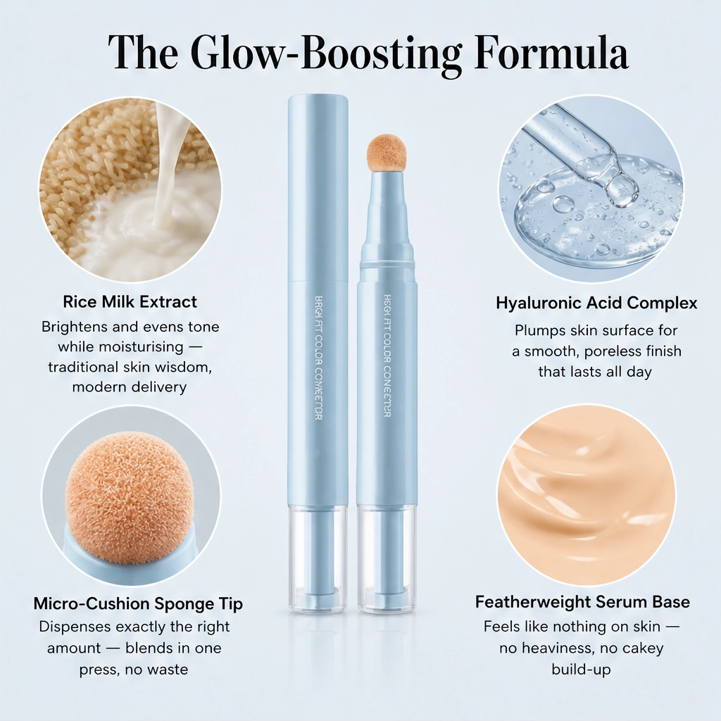 Luméa – Feuchtigkeitsspendender, faltenfreier Concealer- & Puder-Stift + 1+1 GRATIS