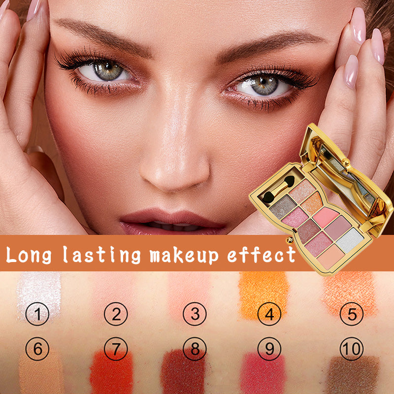 Your Beauty Diary – 10‑Farb-Glitzer-Lidschattenpalette mit leicht verblendbaren Nuancen