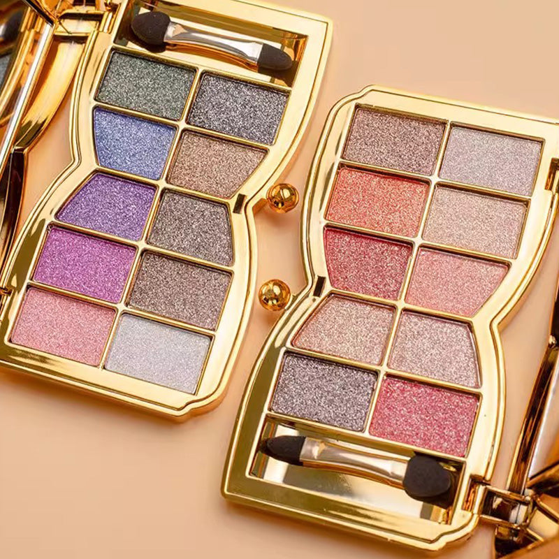 Dein Schönheitstagebuch – 16‑farbige Glitzer‑Lidschattenpalette