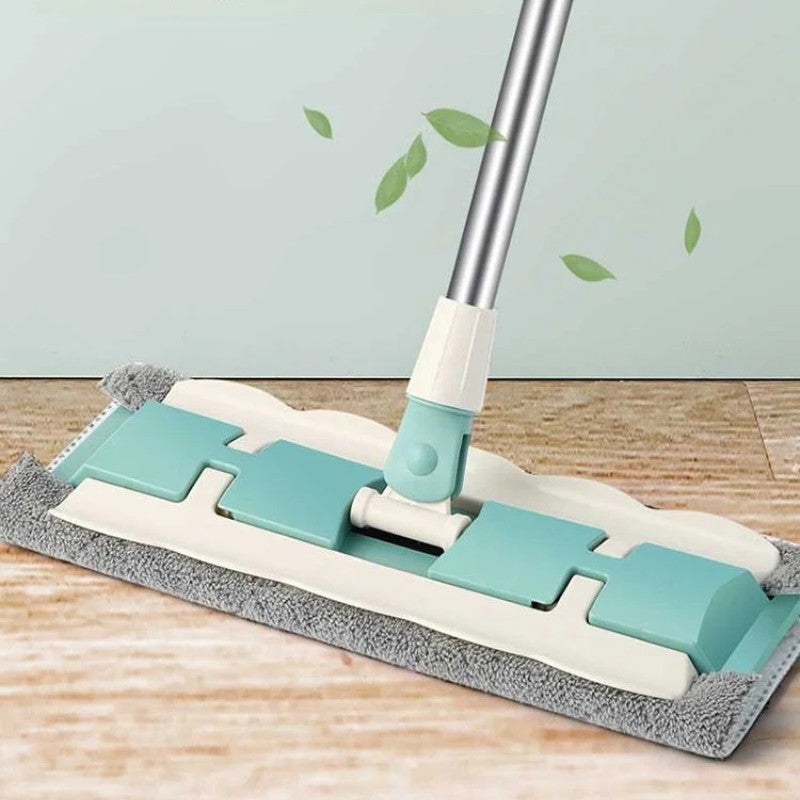 FlexiClean™ | Bodenwischer – Teleskopstiel, Mikrofaser & 360° Reinigung