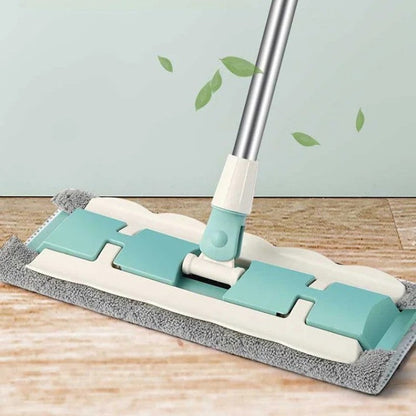 FlexiClean™ | Bodenwischer – Teleskopstiel, Mikrofaser & 360° Reinigung