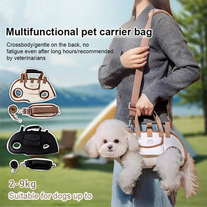 PawPal™ | Tragbarer & atmungsaktiver Haustier-Rucksack für stressfreies Reisen