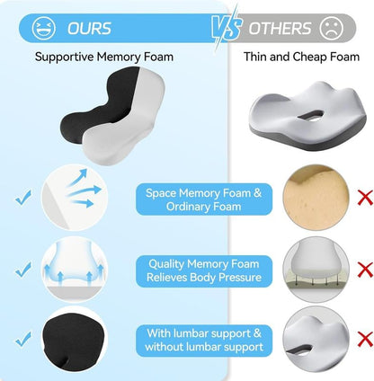ComfyGrip™ | Rutschfester Sitz mit Memory-Schaum