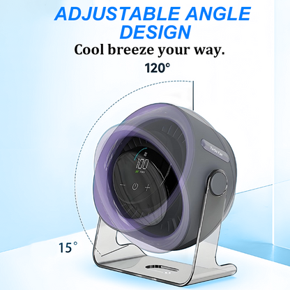 CoolFlex™ | 100-Gang Mini-Tischventilator mit Digitalanzeige
