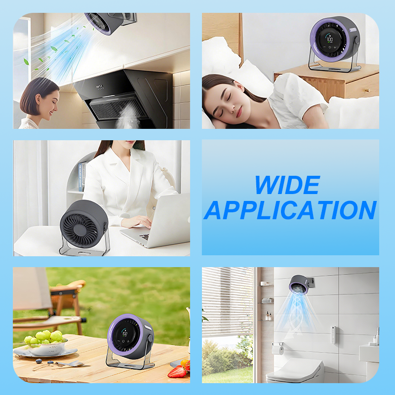 CoolFlex™ | 100-Gang Mini-Tischventilator mit Digitalanzeige