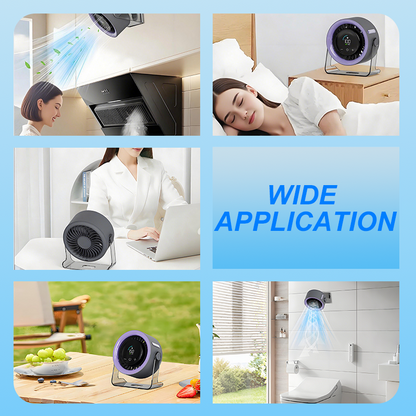 CoolFlex™ | 100-Gang Mini-Tischventilator mit Digitalanzeige