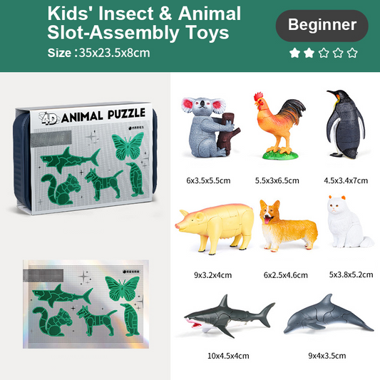 Insekten- und Tier-Steckspielzeug für Kinder