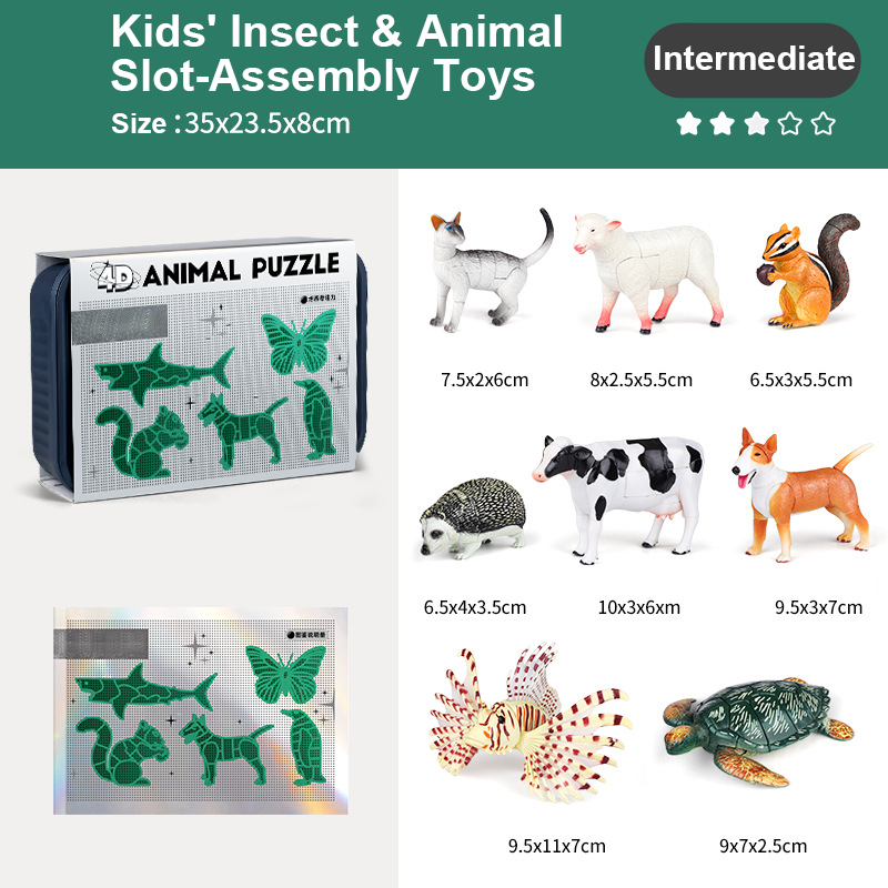 Insekten- und Tier-Steckspielzeug für Kinder