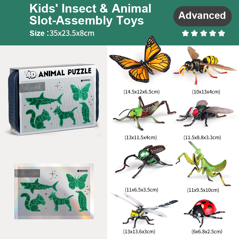 Insekten- und Tier-Steckspielzeug für Kinder