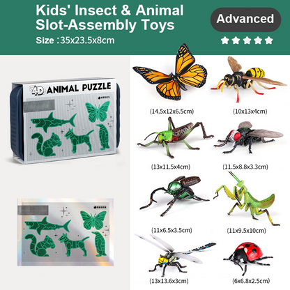 Insekten- und Tier-Steckspielzeug für Kinder