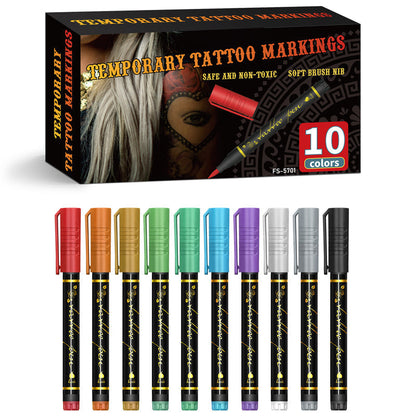 InkJoy – Temporäre Tattoo Marker Set | 50% RABATT