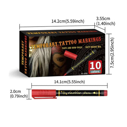 InkJoy – Temporäre Tattoo Marker Set | 50% RABATT