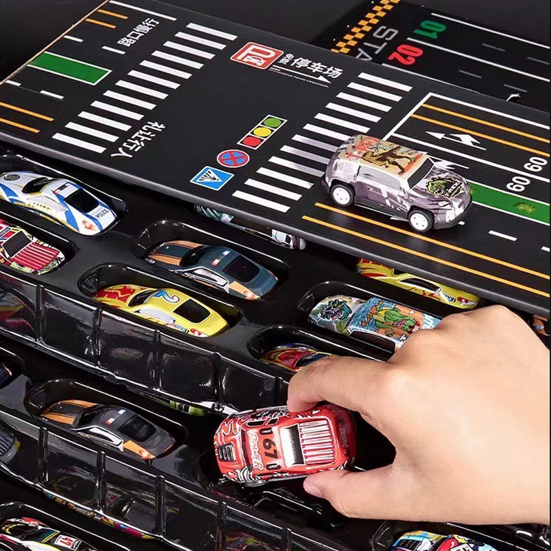 TurboGarage – 48 Mini Rückzieh-Autos