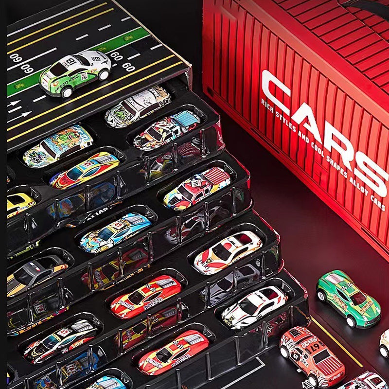 TurboGarage – 48 Mini Rückzieh-Autos