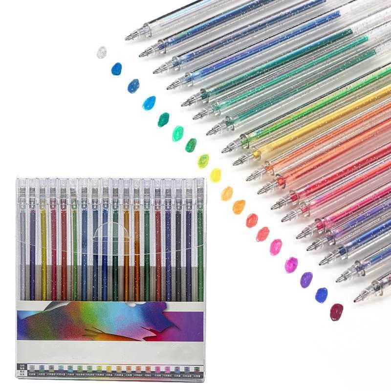 GleamArt – Nachhaltige Glitzer-Gelstifte 18 Stück | 50% RABATT