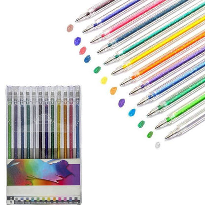 GleamArt – Nachhaltige Glitzer-Gelstifte 18 Stück | 50% RABATT