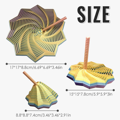 LumiSpire - Geometrischer Helix-Turm | 1+1 GRATIS