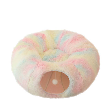PurrLuxe™ | 2-in-1 Faltbares Katzentunnel-Bett
