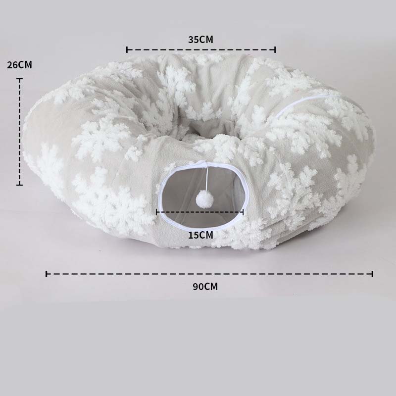 PurrLuxe™ | 2-in-1 Faltbares Katzentunnel-Bett