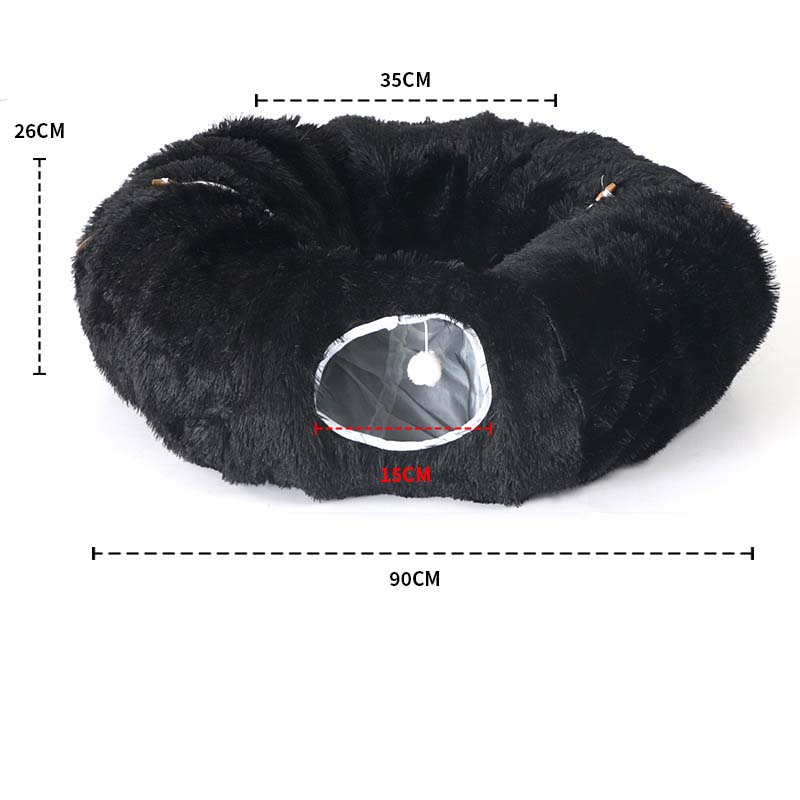 PurrLuxe™ | 2-in-1 Faltbares Katzentunnel-Bett