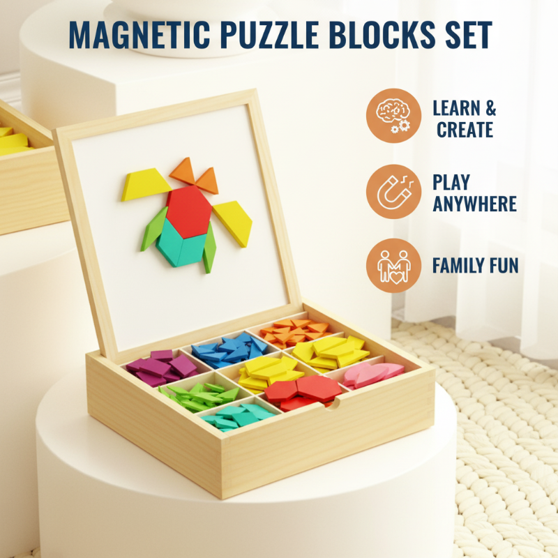 GeoMagico – Kreatives Magnet-Puzzleset | 50% RABATT