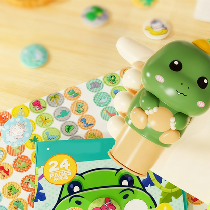 StampiKids – Kinder Cartoon Sticker & Stempel Spielzeug | 1+2 GRATIS