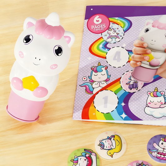 StampiKids – Kinder Cartoon Sticker & Stempel Spielzeug | 1+2 GRATIS