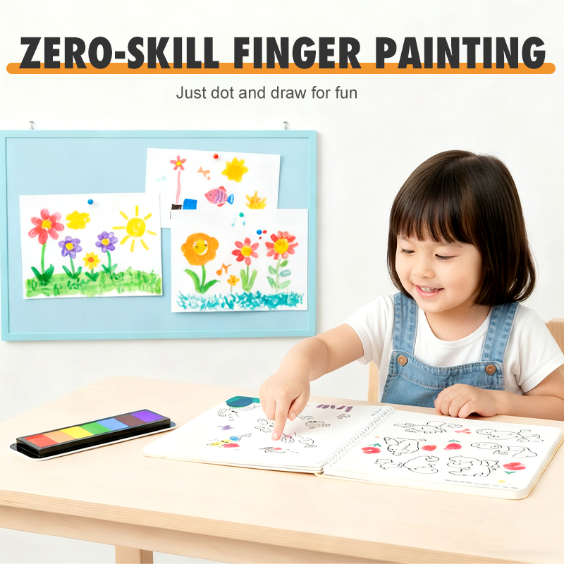 FingerFun – Fingerabdruck-Malbuch für Kinder