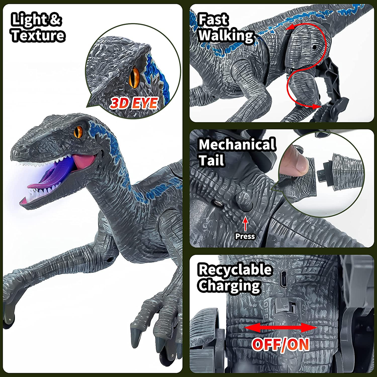 DinoRex – Realistischer ferngesteuerter Dinosaurier