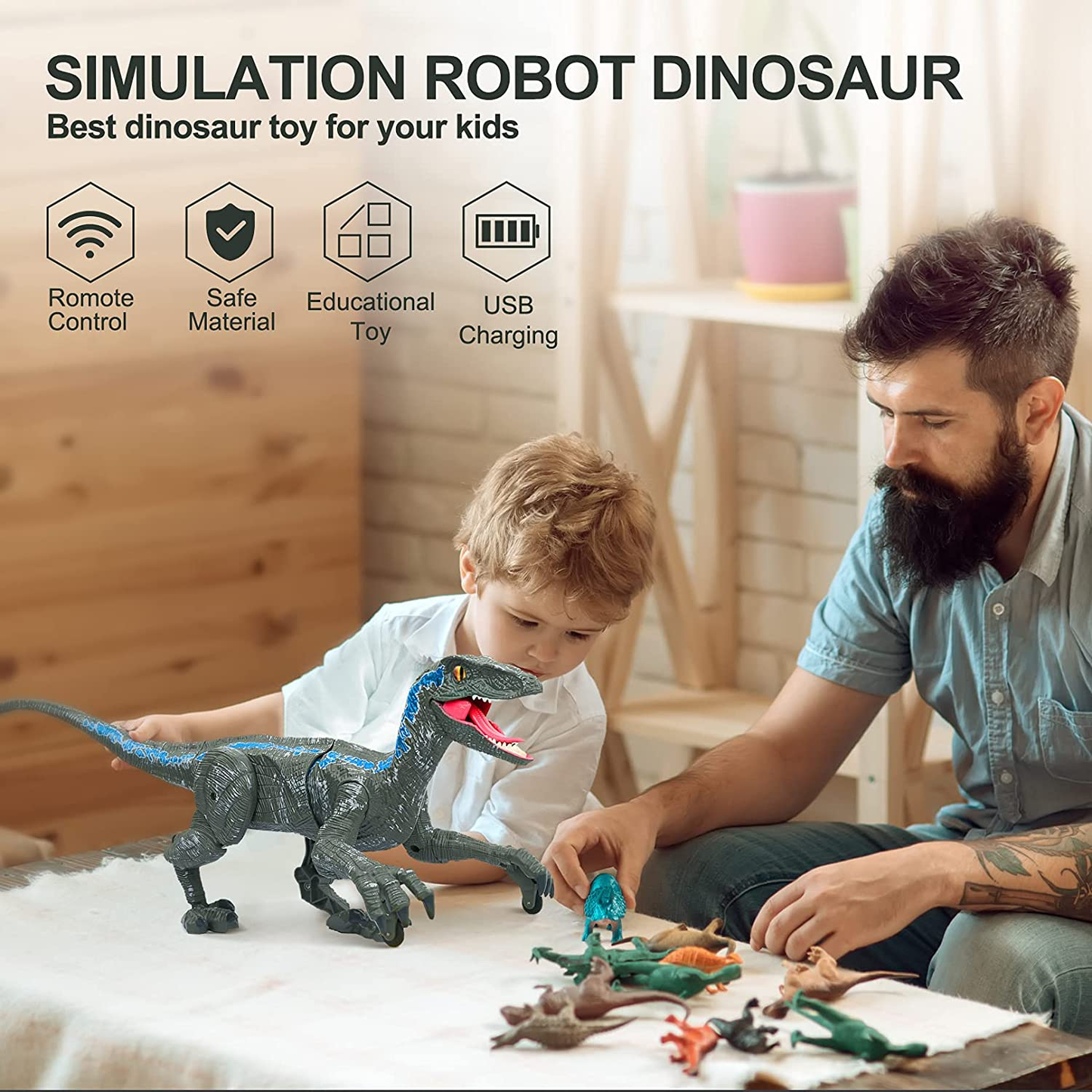 DinoRex™ | Realistischer ferngesteuerter Dinosaurier