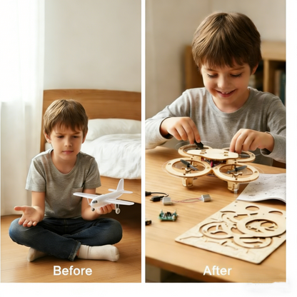 AeroCraft Holz – DIY Drohnen-Set | 50% RABATT