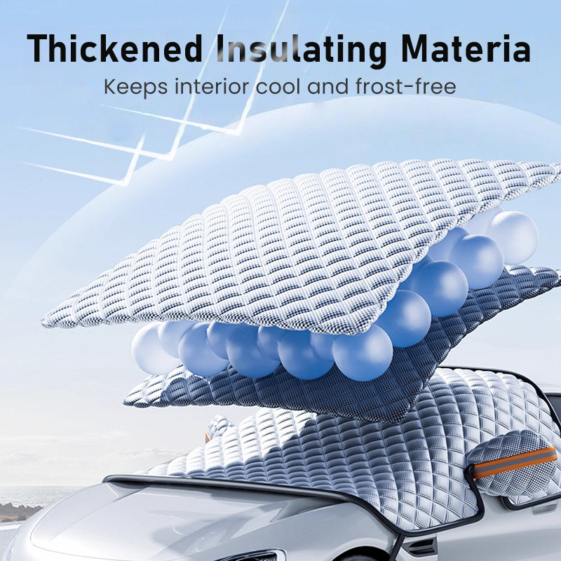 Letzter Tag Rabatt! | FrostGuard™ – Magnetische Auto-Schneeabdeckung gegen Schnee, Eis & Frost!