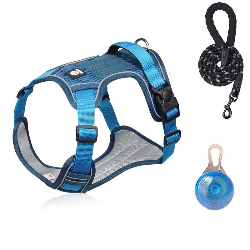 SafeGlow Harness™ | No-Pull Hundegeschirr mit LED-Halsband