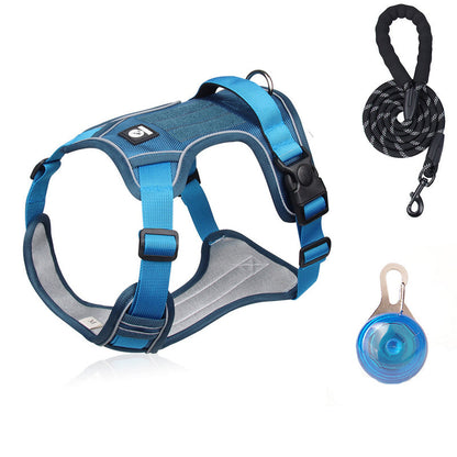 SafeGlow Harness™ | No-Pull Hundegeschirr mit LED-Halsband