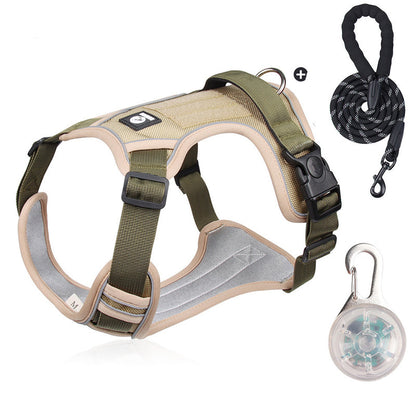 SafeGlow Harness™ | No-Pull Hundegeschirr mit LED-Halsband