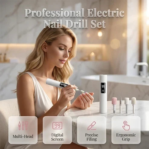 Nur heute GRATIS-Aufsätze! 🎁 | NagelPro™ – Elektrisches Präzisions-Nagelpflegeset für perfekt gepflegte Nägel!