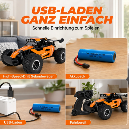 TerraRex™ Hochgeschwindigkeits-RC-Geländewagen – 4WD-Offroad-Action, stabile Fahrt & starke Federung