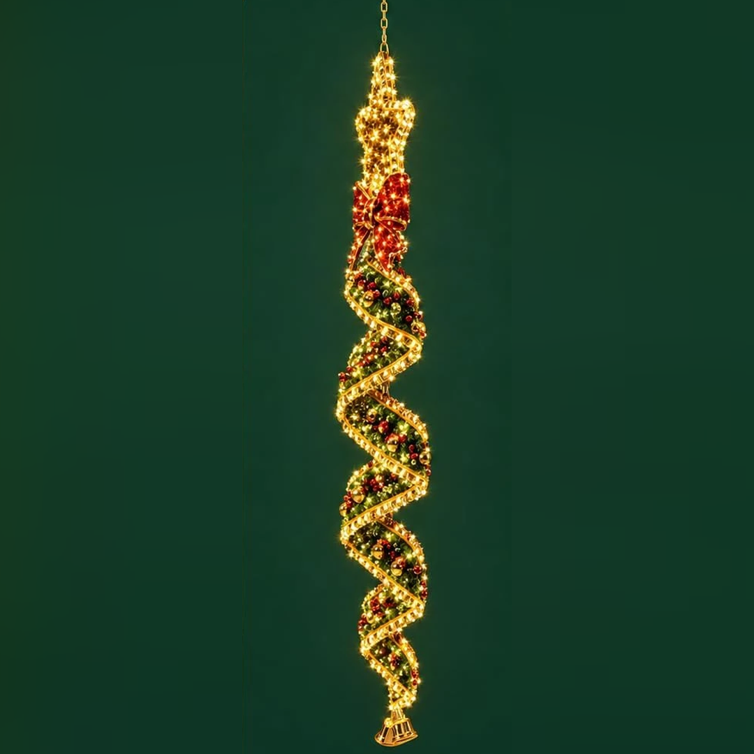 Spiralux – Leuchtende Weihnachts Türdekoration – 3 Festliche Motive | Letzter Tag Rabatt!