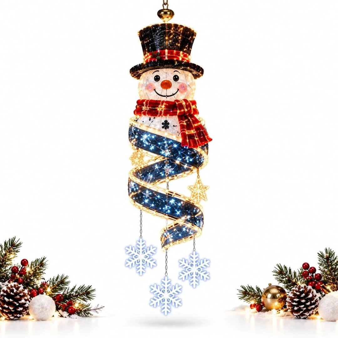 Spiralux – Leuchtende Weihnachts Türdekoration – 3 Festliche Motive | Letzter Tag Rabatt!