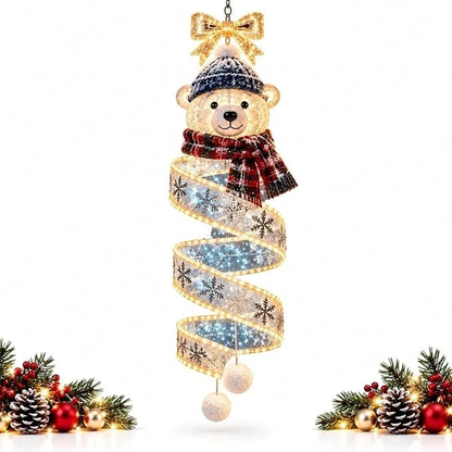 Spiralux – Leuchtende Weihnachts Türdekoration – 3 Festliche Motive | Letzter Tag Rabatt!