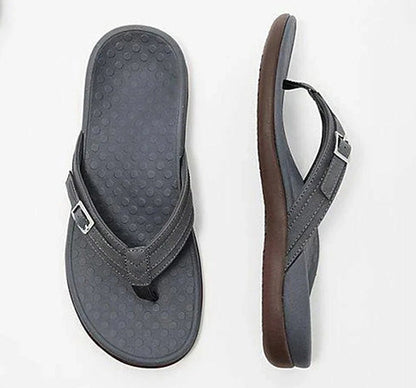 Orthopädische Damen Sommersandalen mit ergonomischem Fußbett | Rutschfest & bequem | 3-Zonen-Support, EU 35–42, Farbenwahl