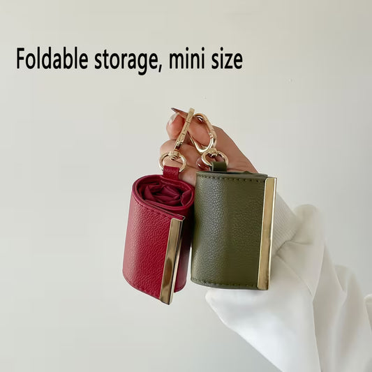 FlexiBag™ | Stylische Faltbare Schlüsselanhänger-Tragetasche – Alltags-Organizer & Notfalltasche