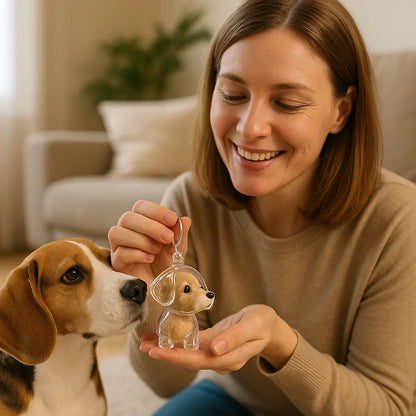 50% Rabatt | Gedenk Fell Anhänger in Hundeform