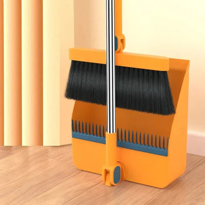 SwiftSweep Pro — Besen- und Kehrschaufel-Set mit langem Stiel und aufrechter Aufbewahrung